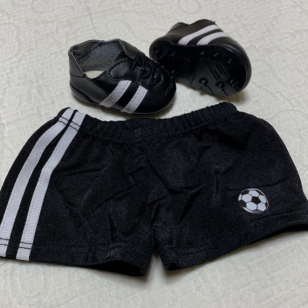 American Girl Soccer Shorts and Cleats